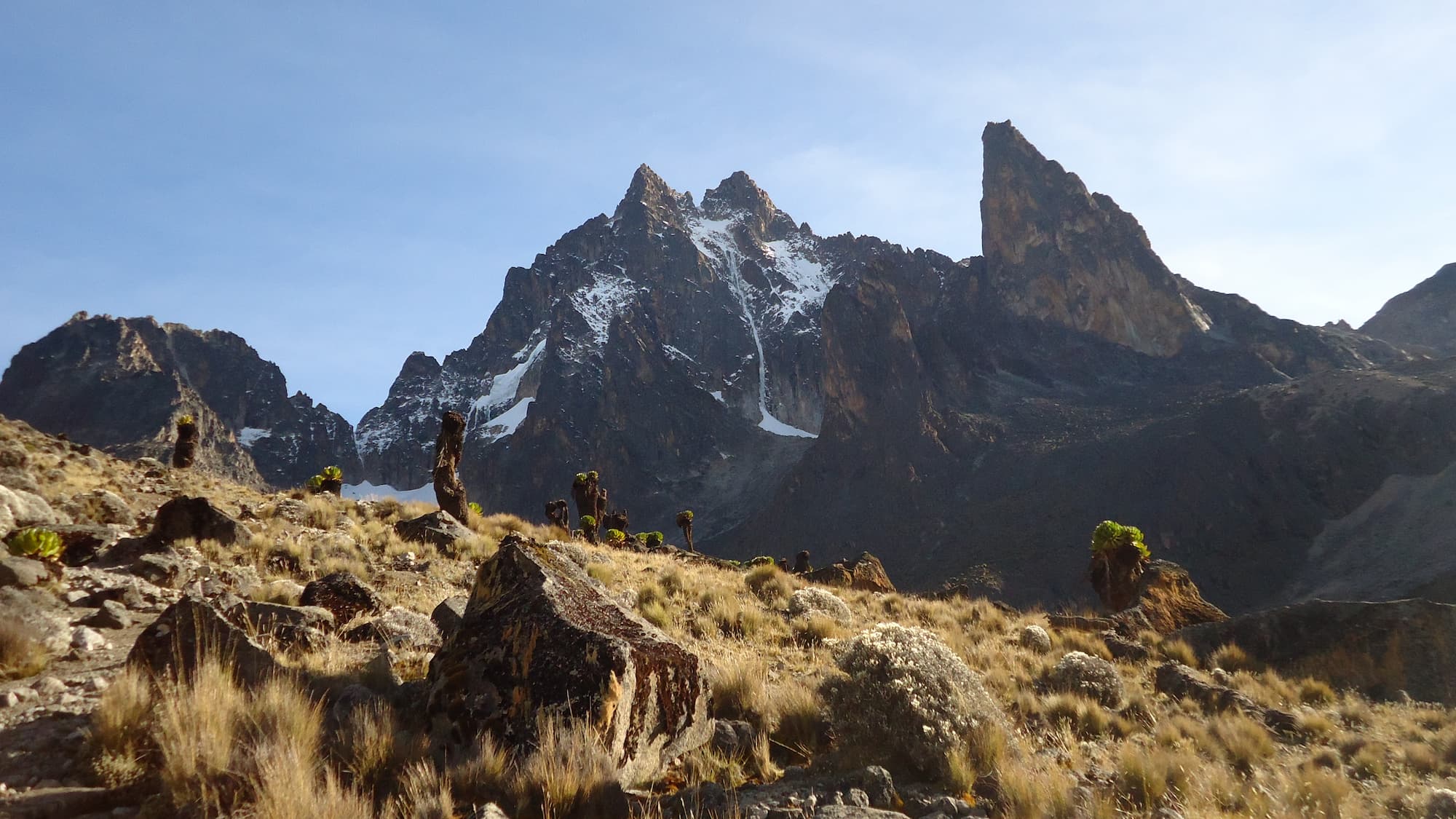 The peaks of Mt. Kenya